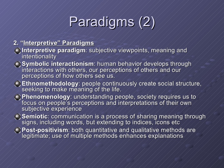 Paradigms Meaning